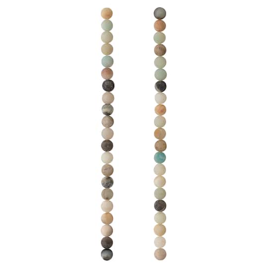 Matte Amazonite Round Beads, 6mm by Bead Landing™